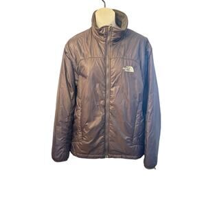 The North Face Mens Puffer Jacket Dark Gray Size M